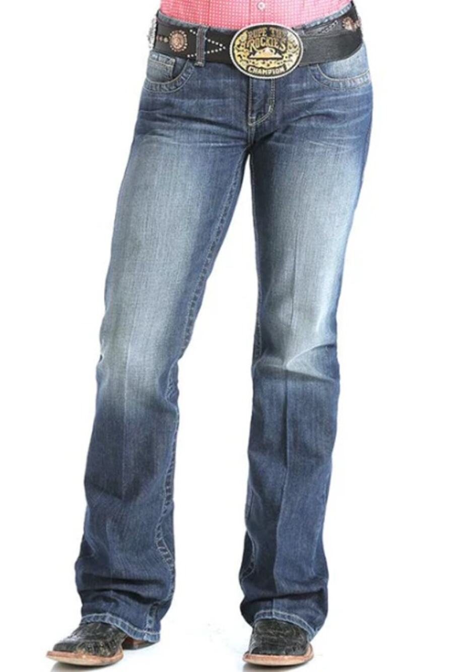 Cinch Women’s Ada Mid Rise Jeans Stonewash Bootcut size 32/13R 26"